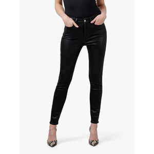 Good American Good Legs Coated Skinny Jeans Black